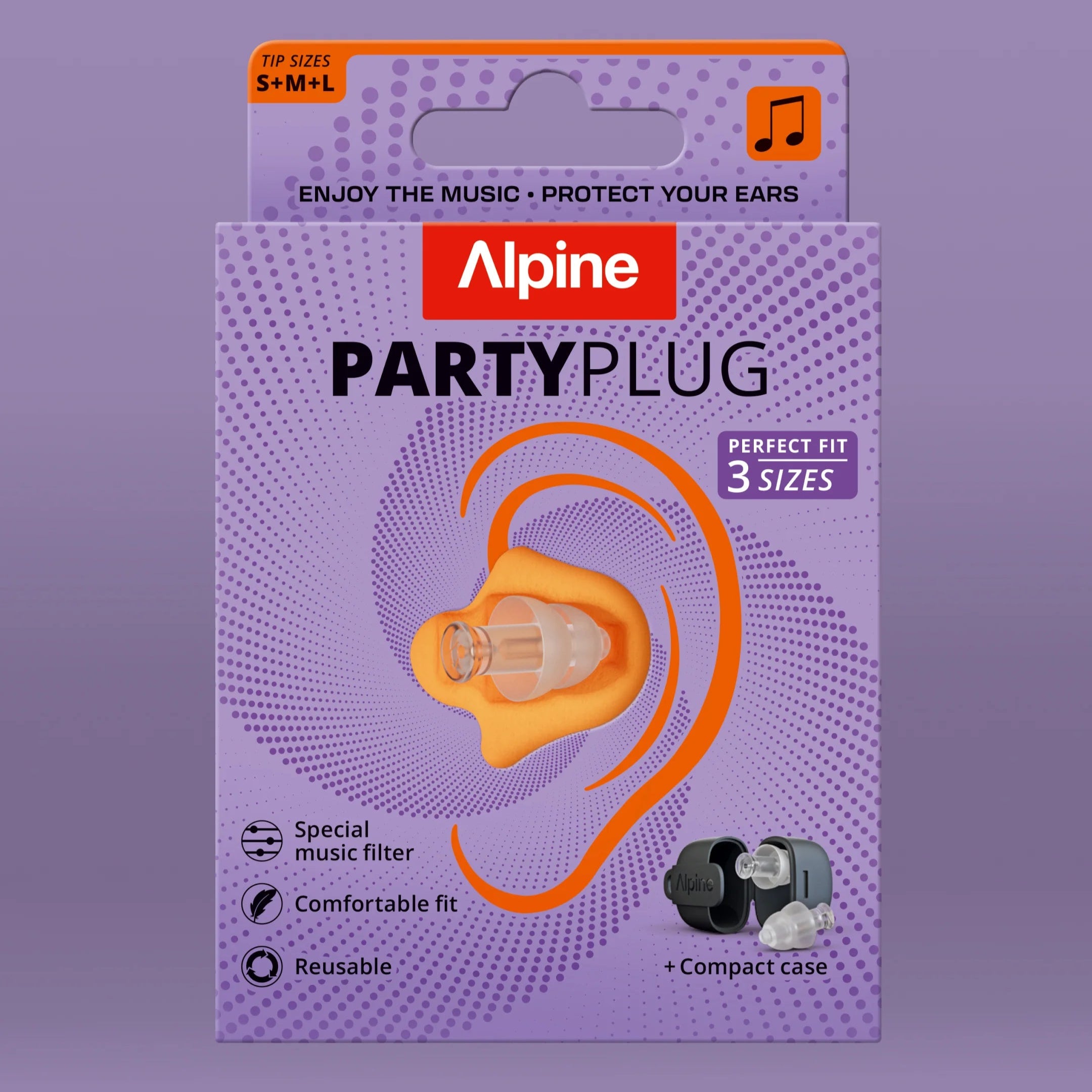 Alpine PartyPlug ørepropper (gennemsigtige)