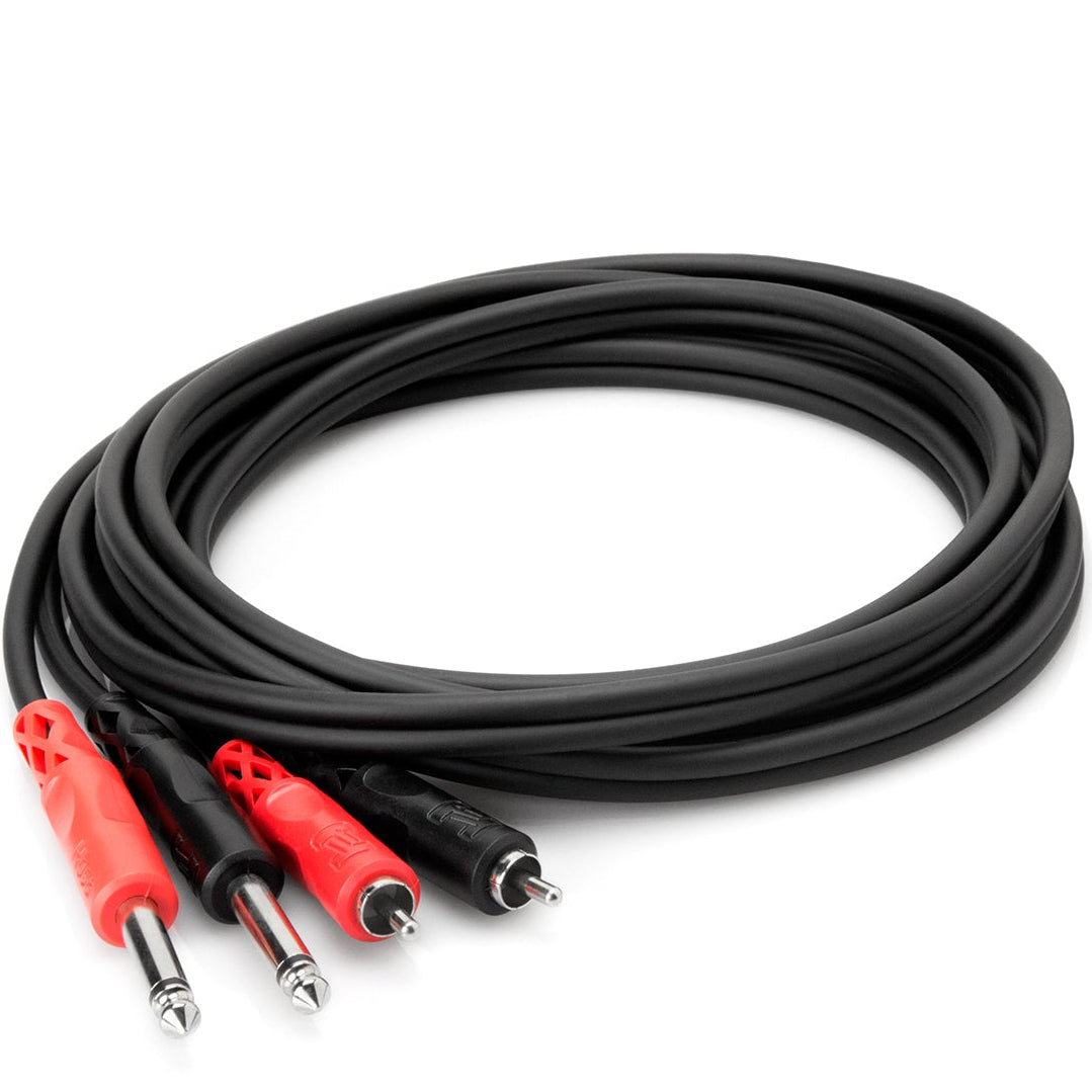 Hosa CPR-203 Dual 6.3mm TS - Dual RCA Cable 3m - Soundium