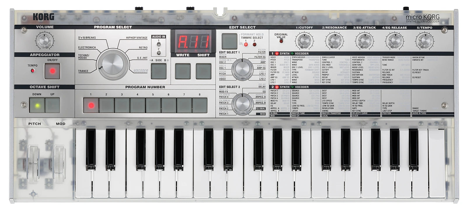 Korg microKORG Crystal (begrænset udgave)