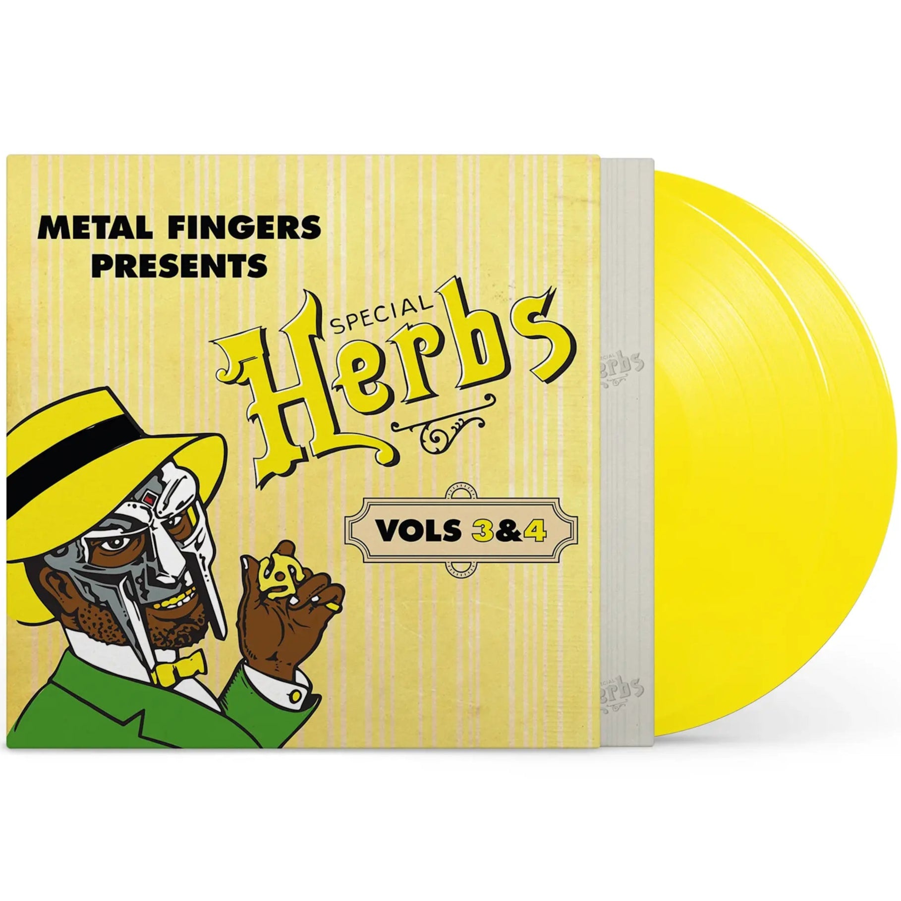 MF Doom - Metal Fingers Presents: Special Herbs Vol. 3 & 4 (Lemon Yellow) Vinyl 2LP