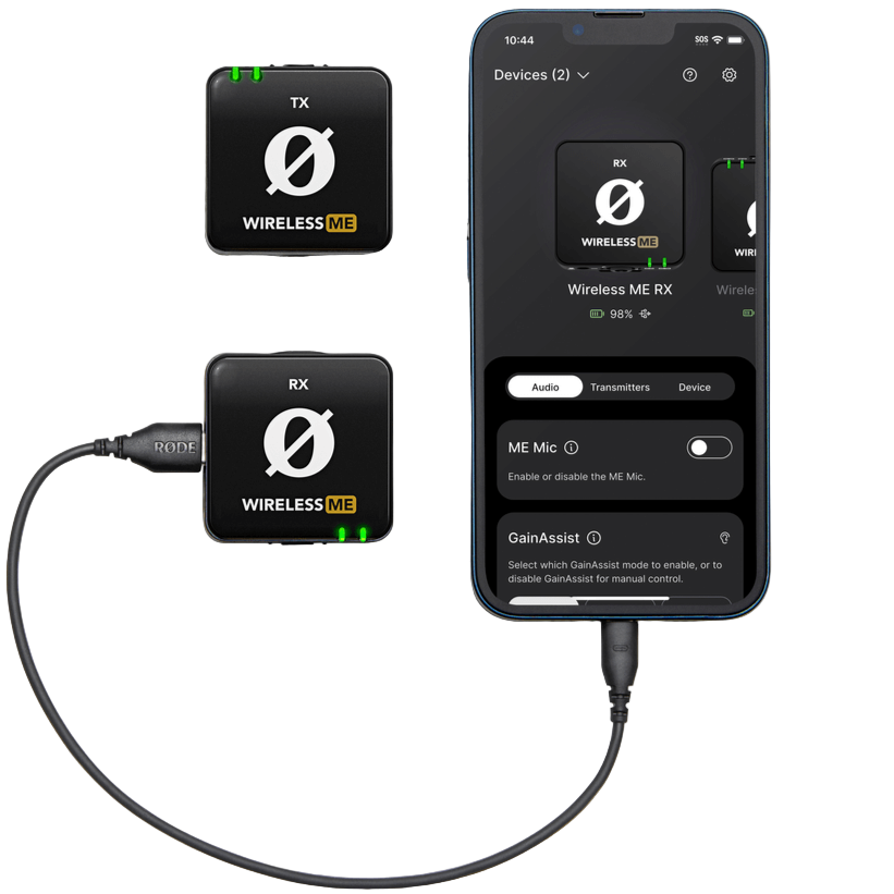 Røde Trådløs ME Dual (Sort)