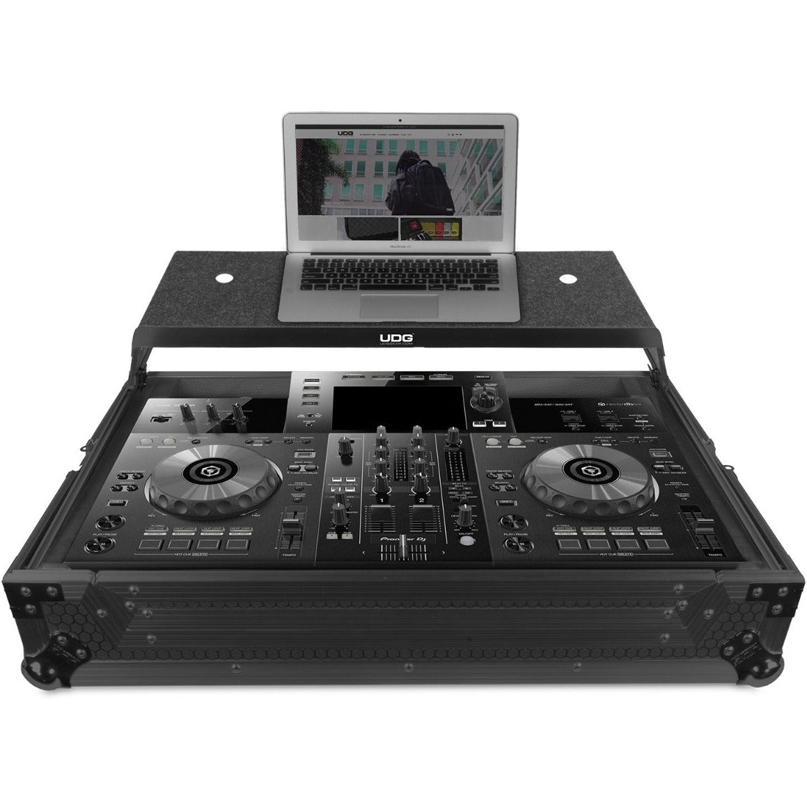 UDG Ultimate Flight Case Pioneer XDJ-RR Black Plus (Laptop Shelf) (U91065BL)