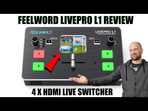 FeelWorld LIVE PRO L1 Multicamera Video Switcher - Soundium.dk