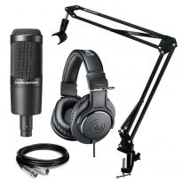 Audio Technica AT 2035 + ATH-M20x + Stand + Cable Bundle