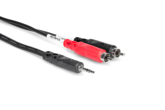 Hosa CMR-210 3.5mm TRS - Dual RCA Kabel 3m